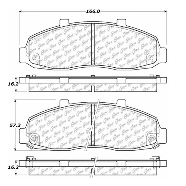 Centric Parts CTEK Ceramic Brake Pads, 103.06790 103.06790 - main